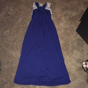 Blue long dress
